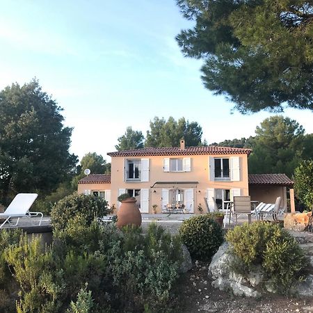 Villa "Le Sortilege" Vue Panoramique Et Piscine Tourtour Exterior foto