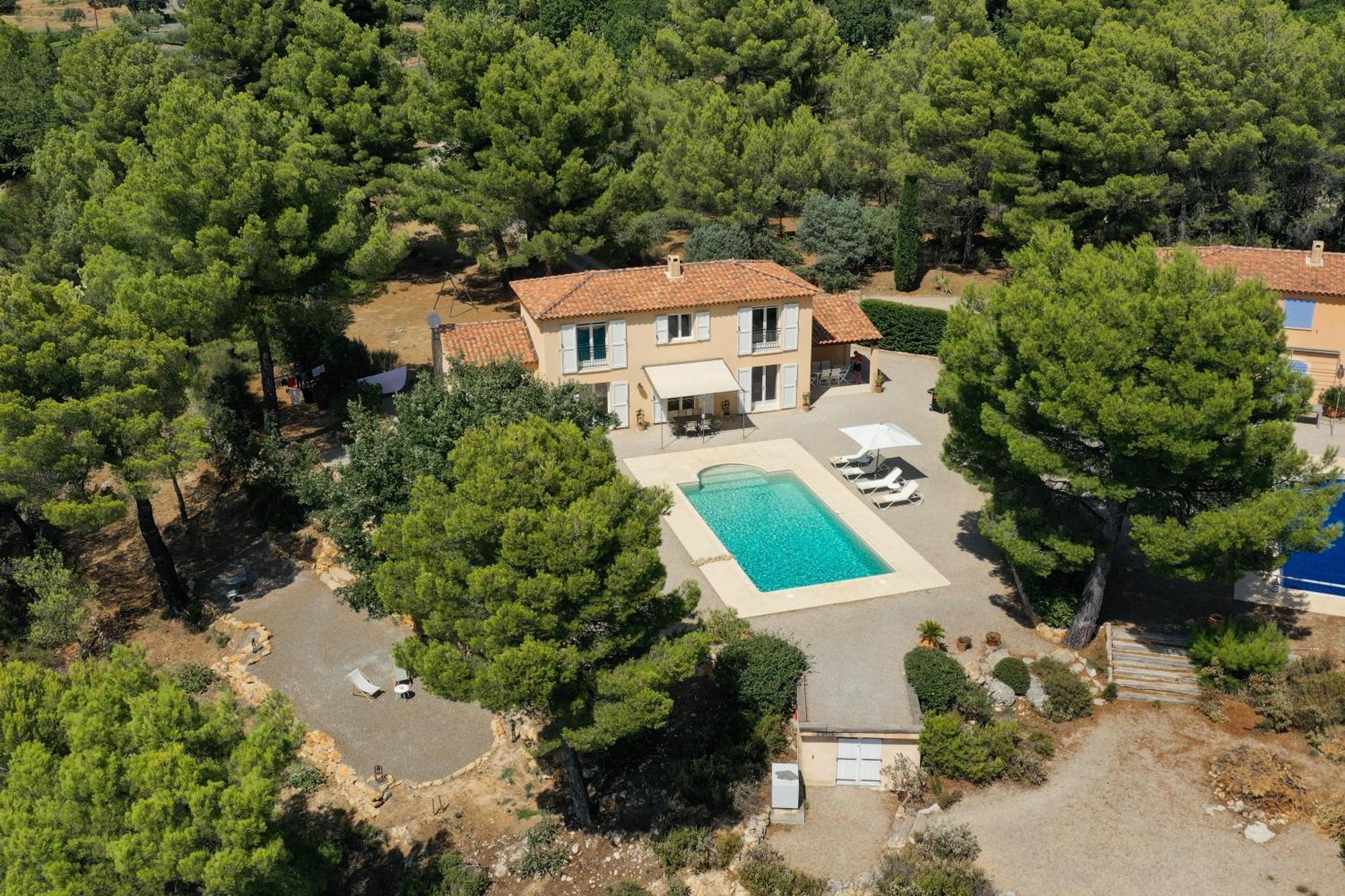 Villa "Le Sortilege" Vue Panoramique Et Piscine Tourtour Exterior foto
