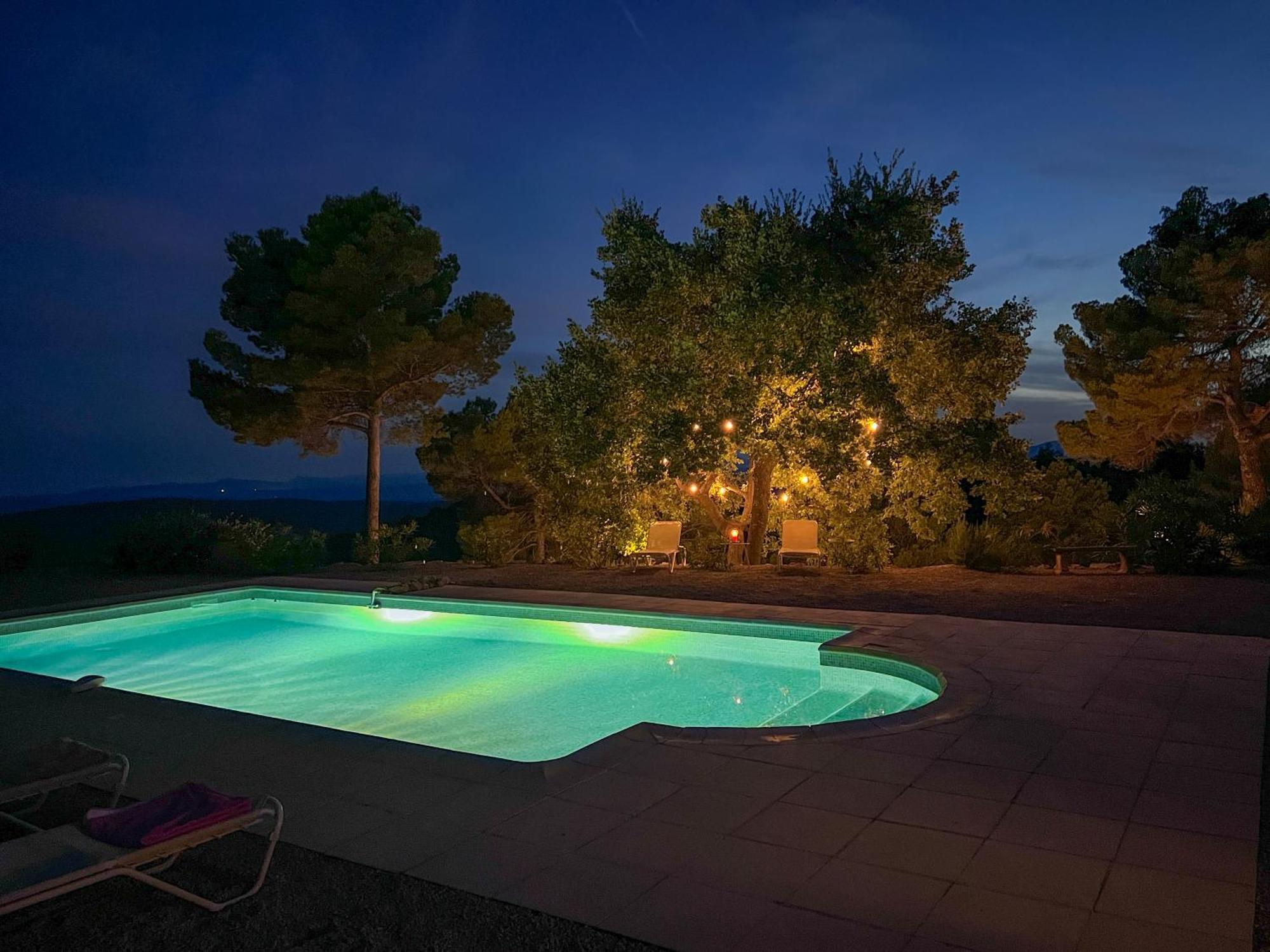 Villa "Le Sortilege" Vue Panoramique Et Piscine Tourtour Exterior foto