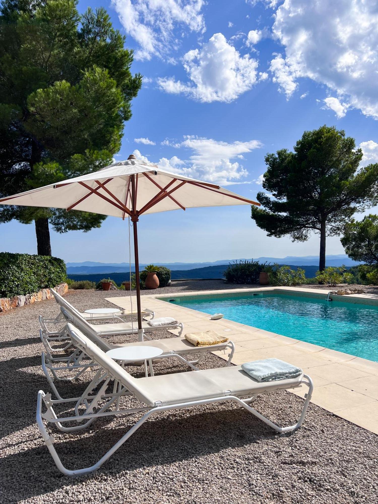 Villa "Le Sortilege" Vue Panoramique Et Piscine Tourtour Exterior foto