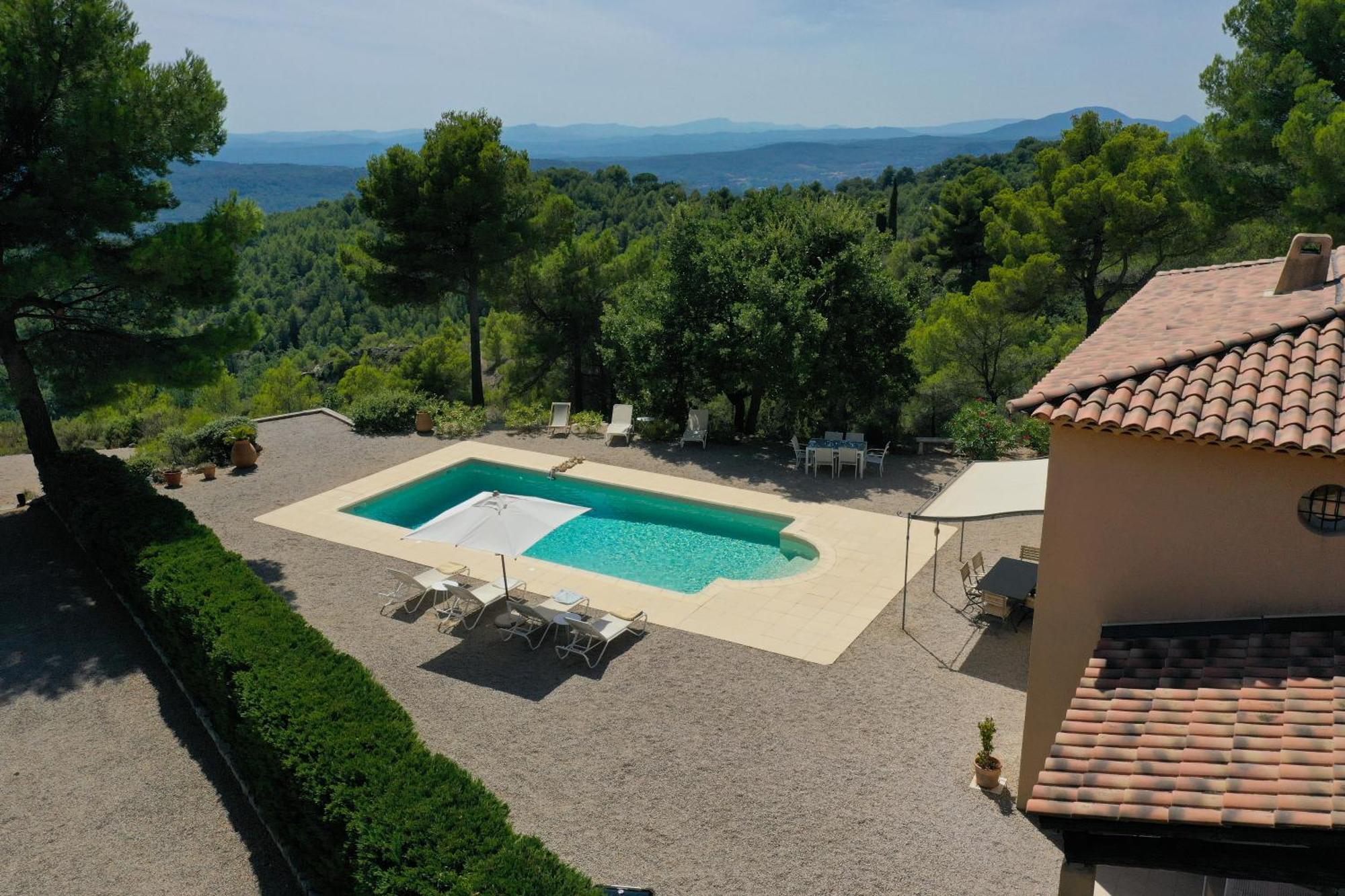 Villa "Le Sortilege" Vue Panoramique Et Piscine Tourtour Exterior foto
