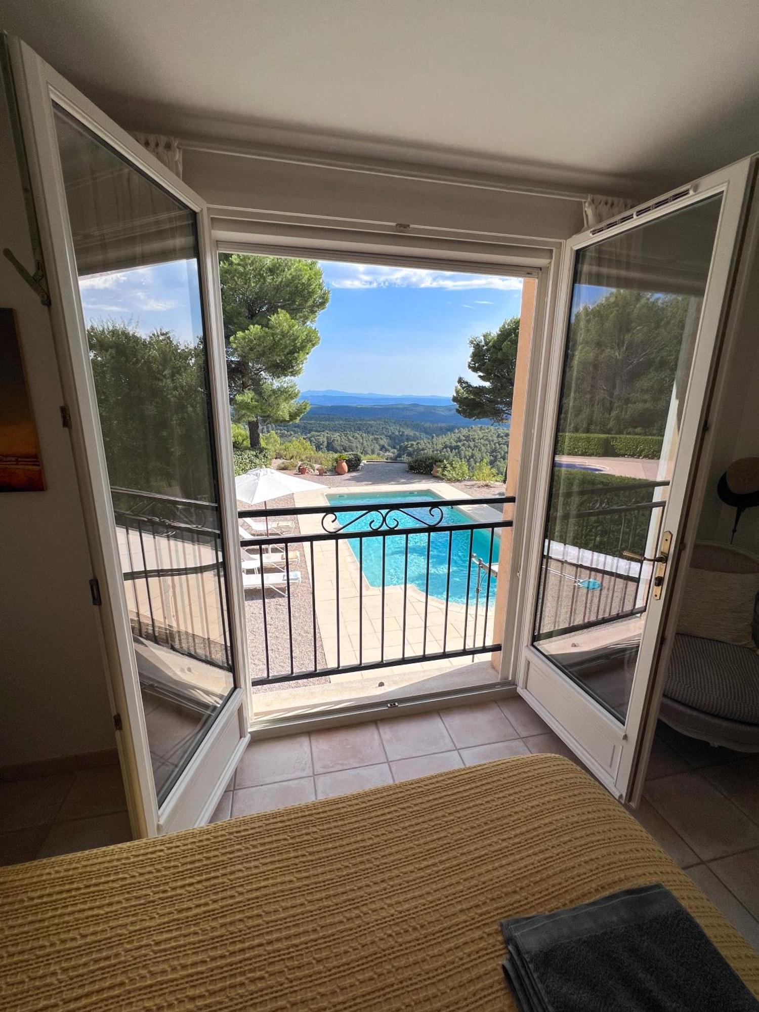 Villa "Le Sortilege" Vue Panoramique Et Piscine Tourtour Exterior foto