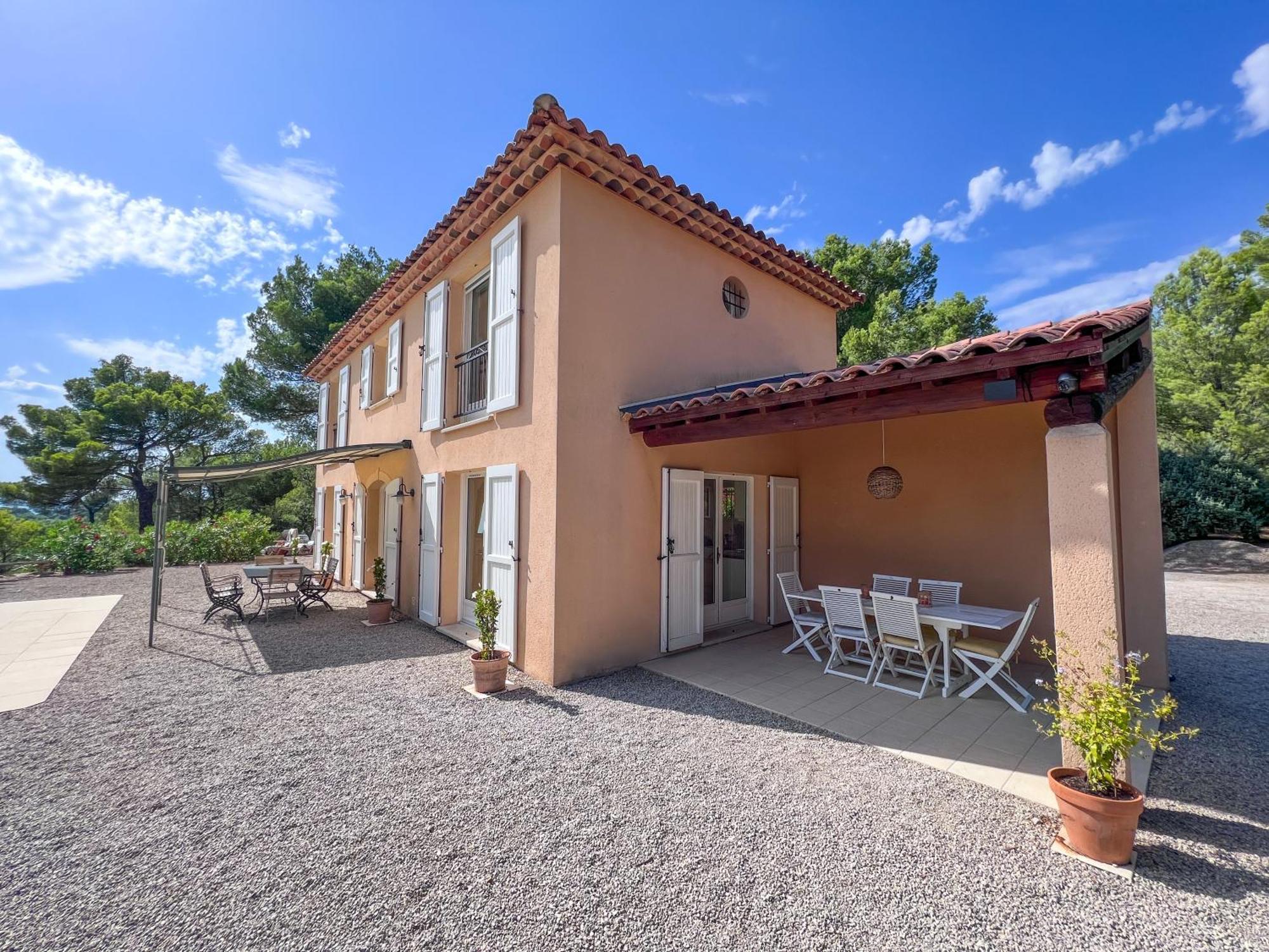 Villa "Le Sortilege" Vue Panoramique Et Piscine Tourtour Exterior foto