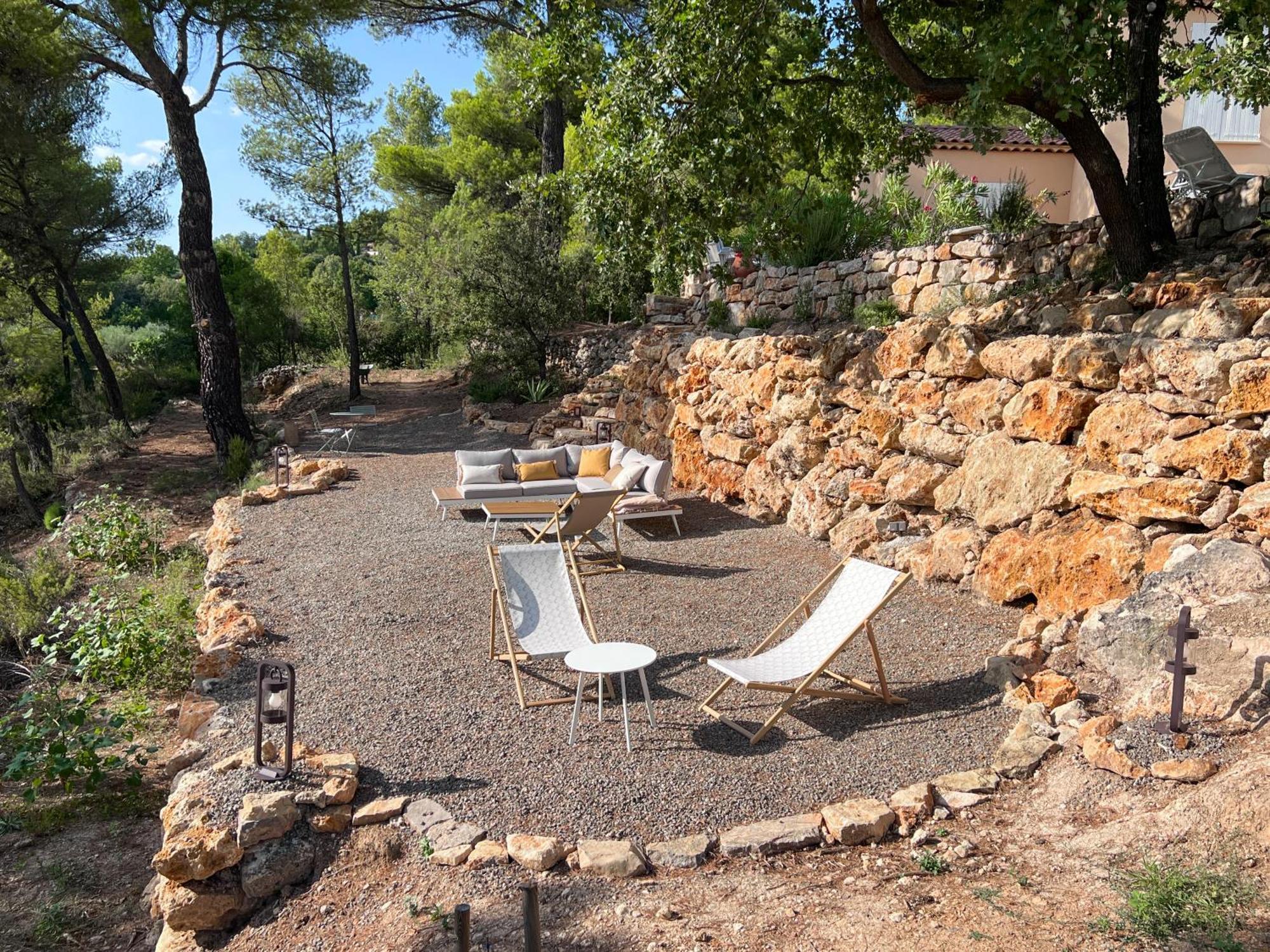 Villa "Le Sortilege" Vue Panoramique Et Piscine Tourtour Exterior foto