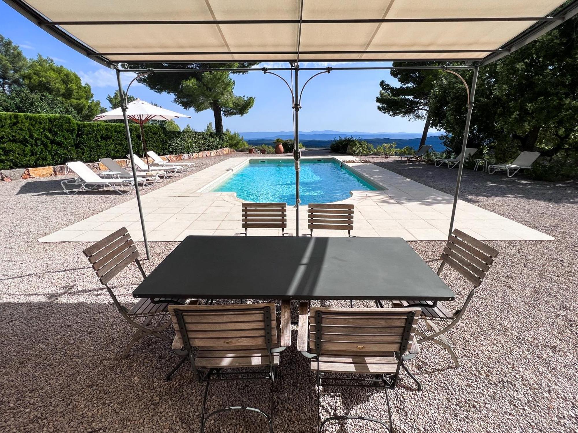 Villa "Le Sortilege" Vue Panoramique Et Piscine Tourtour Exterior foto