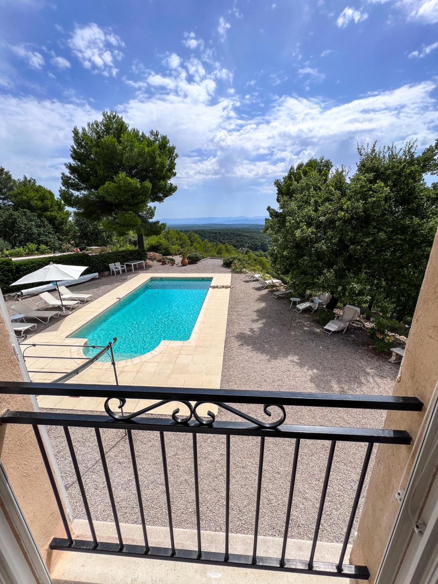 Villa "Le Sortilege" Vue Panoramique Et Piscine Tourtour Exterior foto
